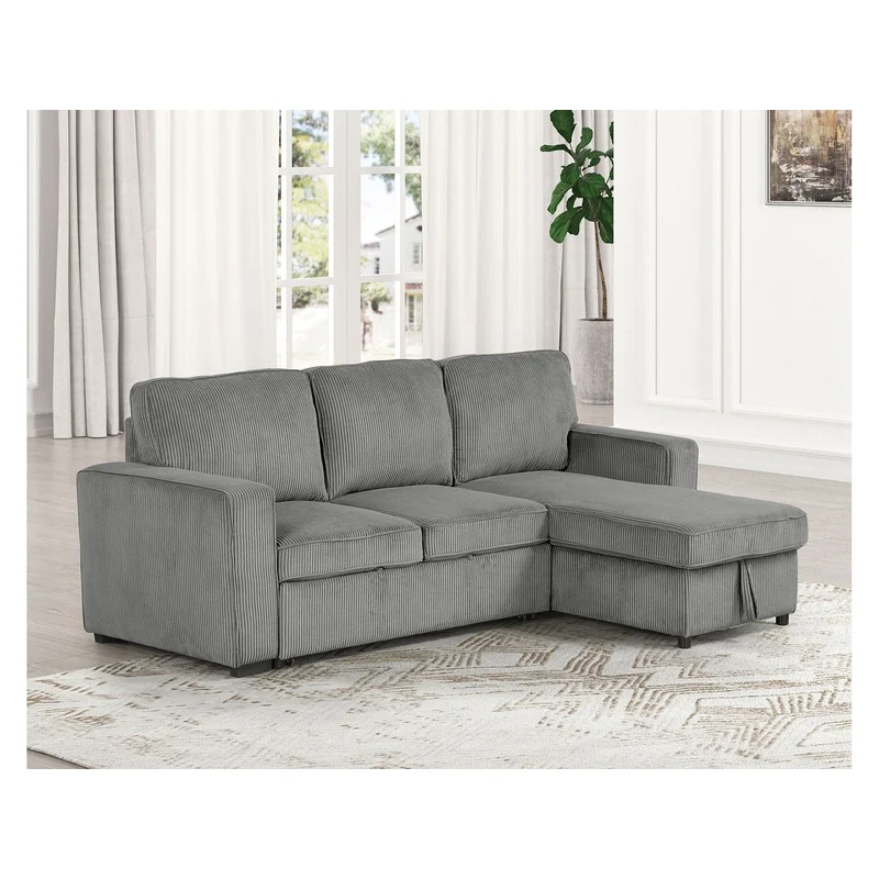 Yves Dark Gray Sectional