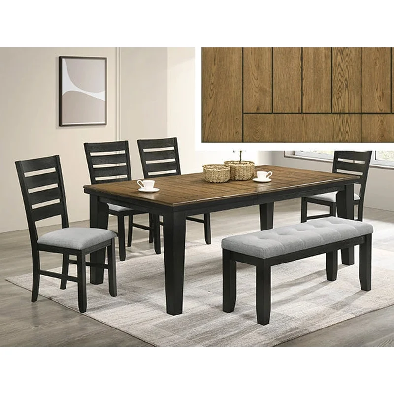 Bardstown Dining Table Wt Charcoal