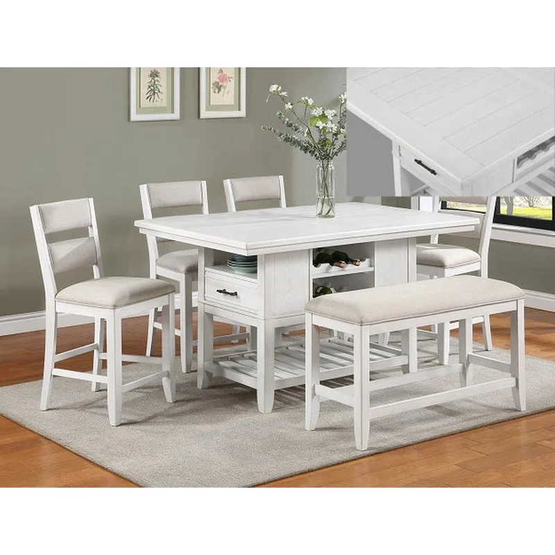 Wendy White Counter Height Chair