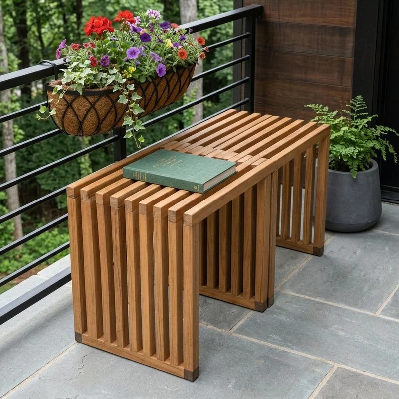 27 Natural Solid Wood Extendable Indoor Outdoor Bench
