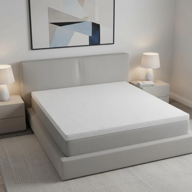 2 White Gel Memory Foam Twin Mattress Topper
