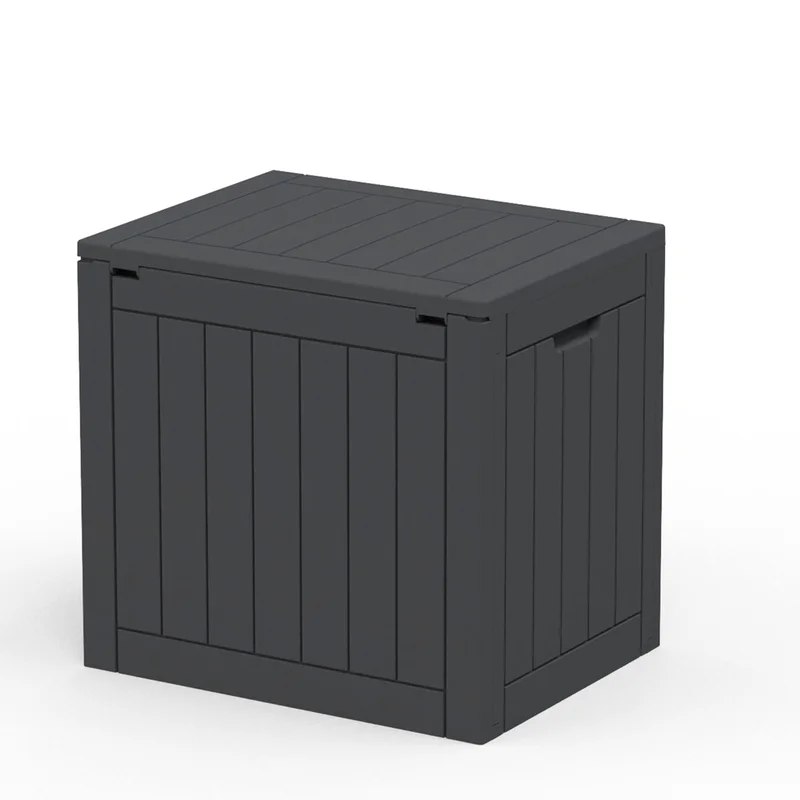 22 Black Polypropylene Water Resistant Deck Box