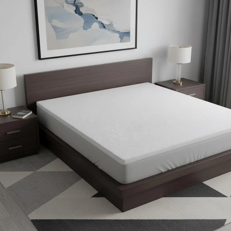 3 White Gel Memory Foam California King Mattress Topper