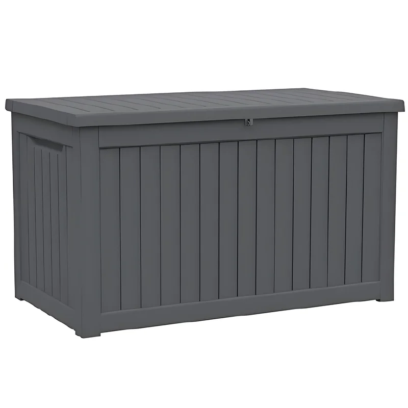 58 Black Polypropylene Water Resistant Deck Box