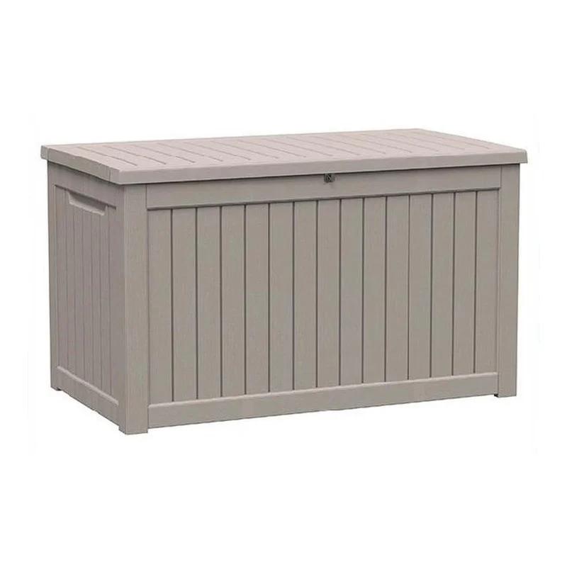58 Light Brown Polypropylene Water Resistant Deck Box
