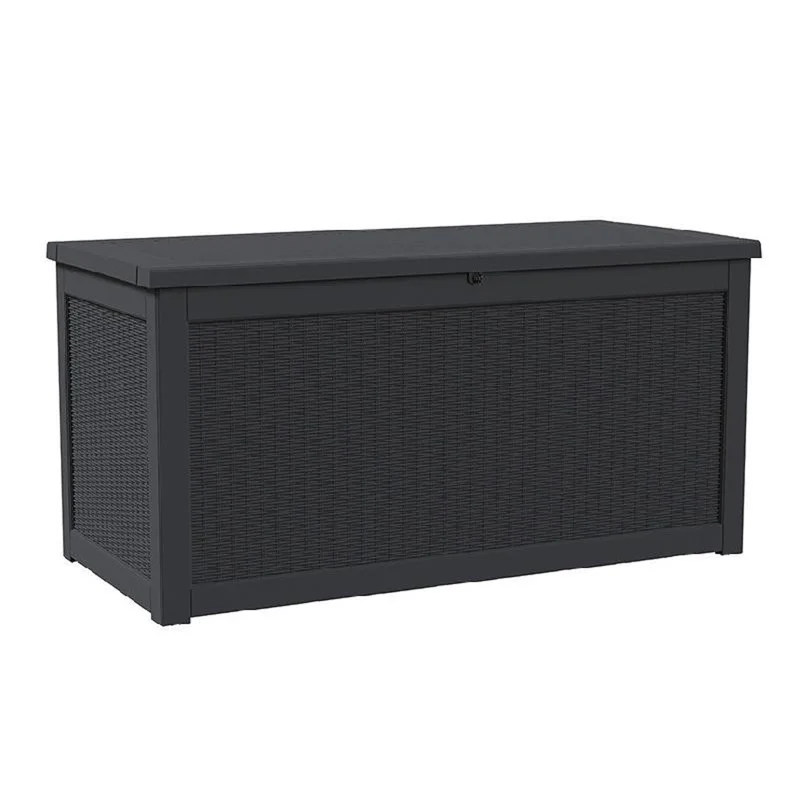 68 Black Polypropylene Water Resistant Deck Box