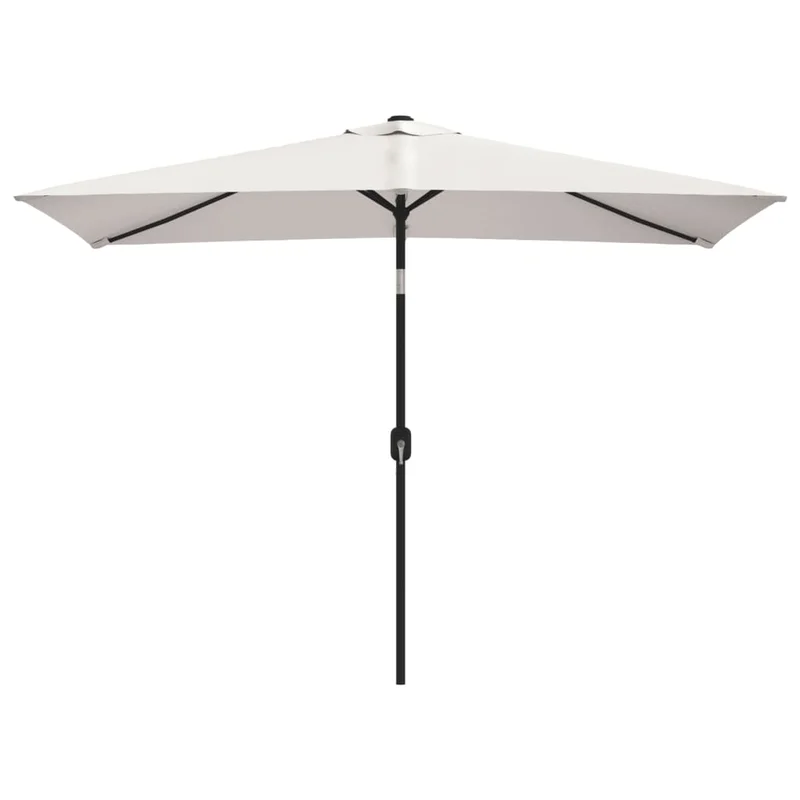 vidaXL Parasol 78.7x118.1 Sand White Rectangular