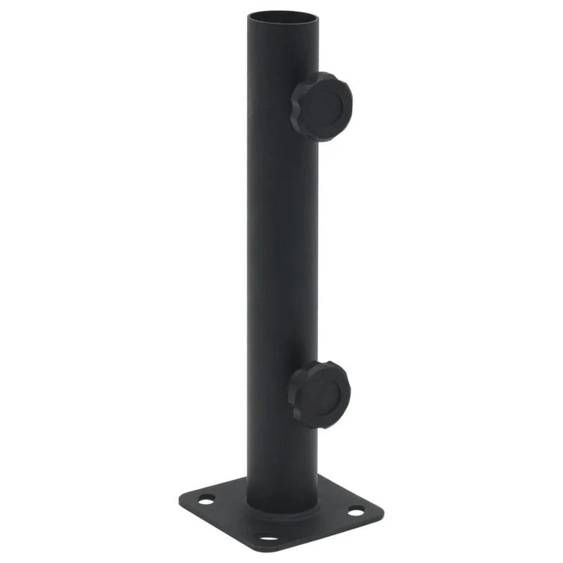 vidaXL Parasol Base for 1.3/1.3/1.5 Pole Matt Black Steel