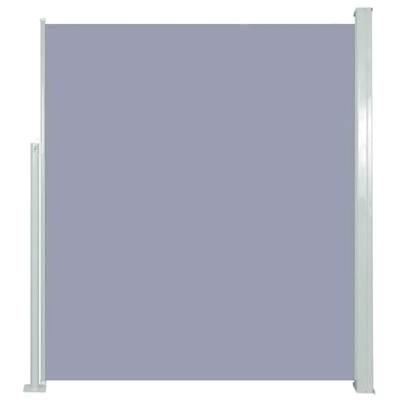 vidaXL Retractable Side Awning - Large Polyester Screen for Outdoor Privacy Wind and Sun Protection - Width Adjustable up to 16