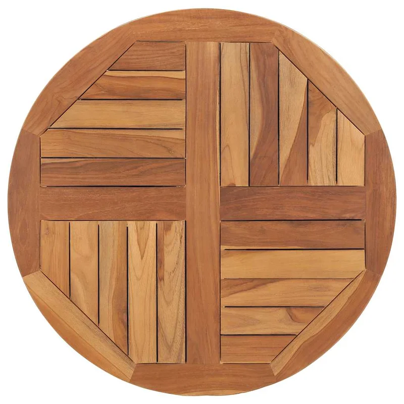 vidaXL Table Top Solid Teak Wood Round 1 27.6