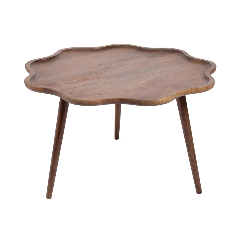 Alezar Scallop Wood Coffee Table
