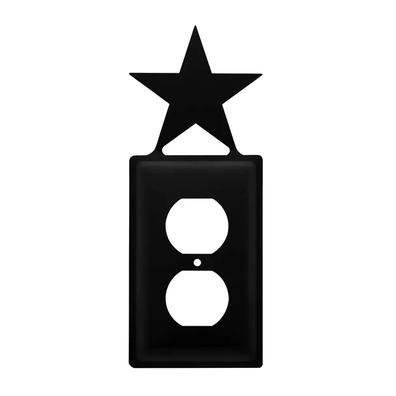 Village Wrought Iron Star Outlet Cover