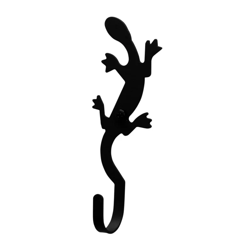 Village Wrought Iron XSmall Salamander Wall Hook Decorative XSmall