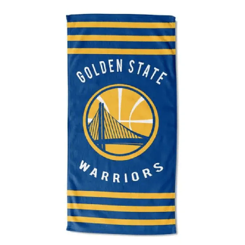 Warriors OFFICIAL National Basketball Association Stripe 30x 60 Beach Towel - by The Northwest Company(D0102HXV6BG.)