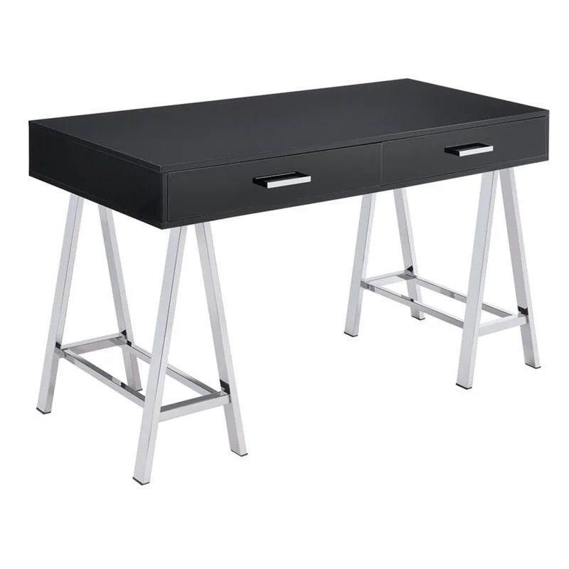 Acme Coleen Home Office Desk in White and Chrome