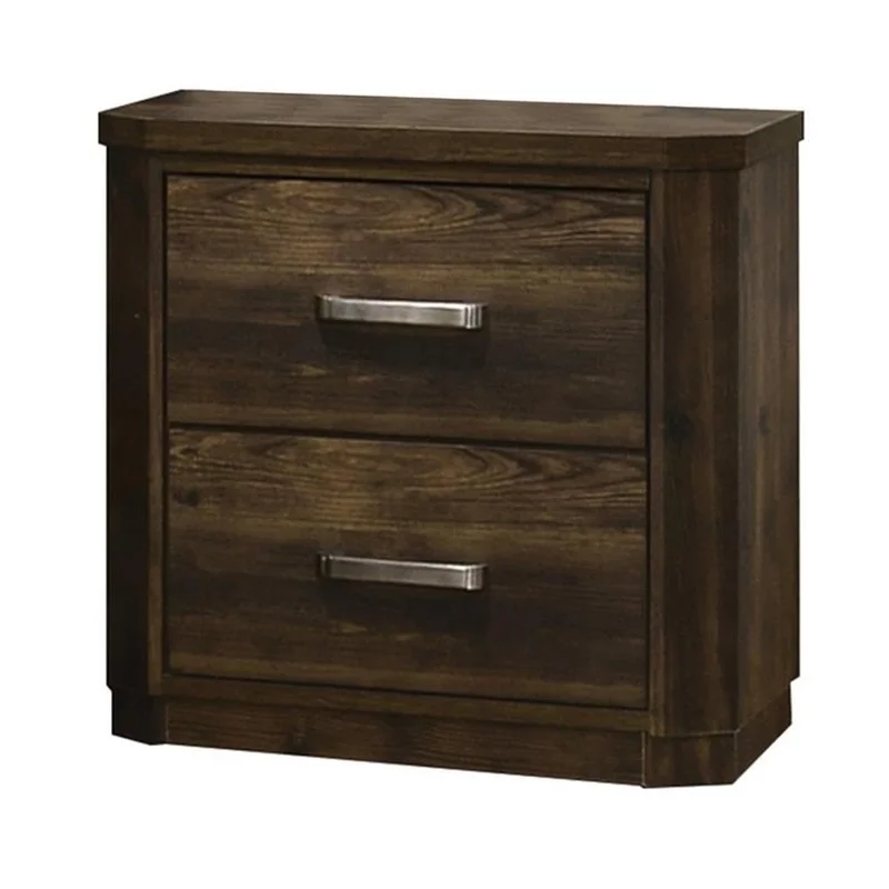 Acme Elettra Nightstand in Antique Walnut
