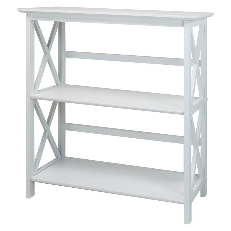 Casual Home 3-Shelf Montego Bookcase White
