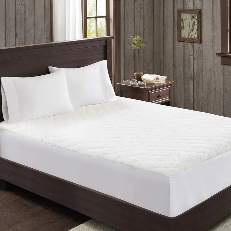 Woolrich Heated Sherpa ELEC MATT Mattress Pad with Auto Shut Off Timer and 5 Heat Level Setting Controller(s) Super Warm Queen: