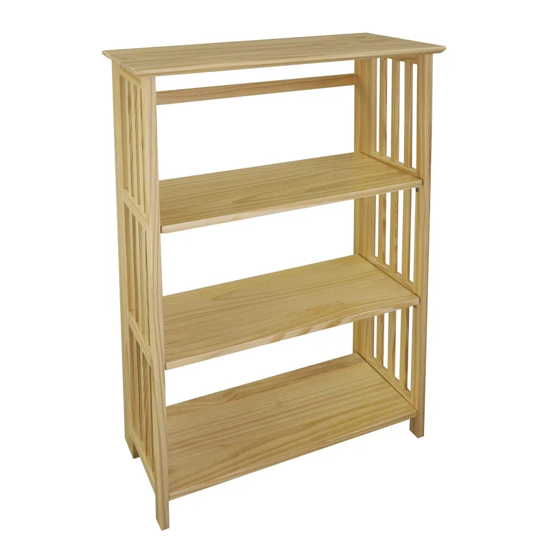 Casual Home Soho Manhattan 4-Shelf Folding Bookcase 26 Wide - Natural (333-40)