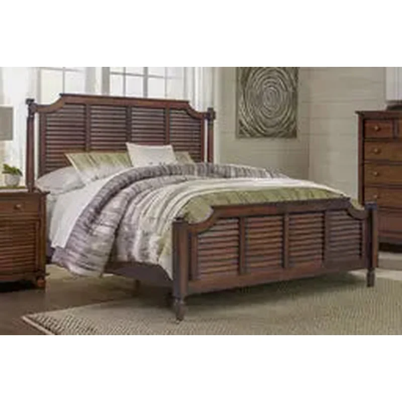 1106/1116/1121-0158 Cottage Creek Nantucket King Panel Bed - All Spice