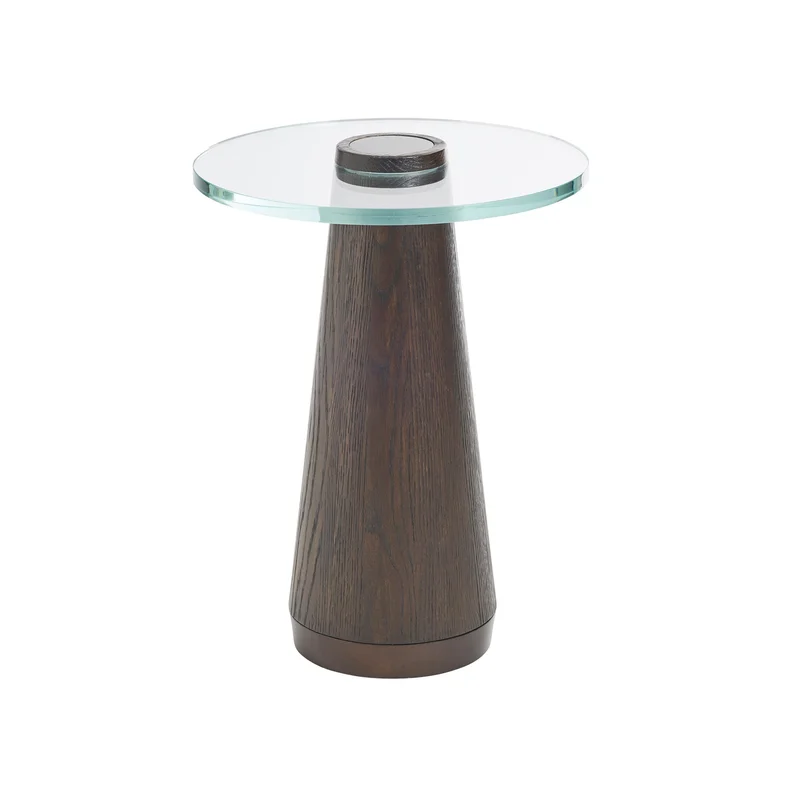 Park City Apex Glass Top Accent Table