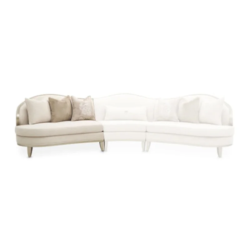 AICO Furniture Camellia Field LAF Loveseat Linen in Caramel