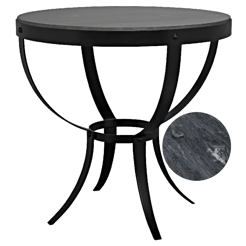 Byron Side Table 86" - Matte Black Base