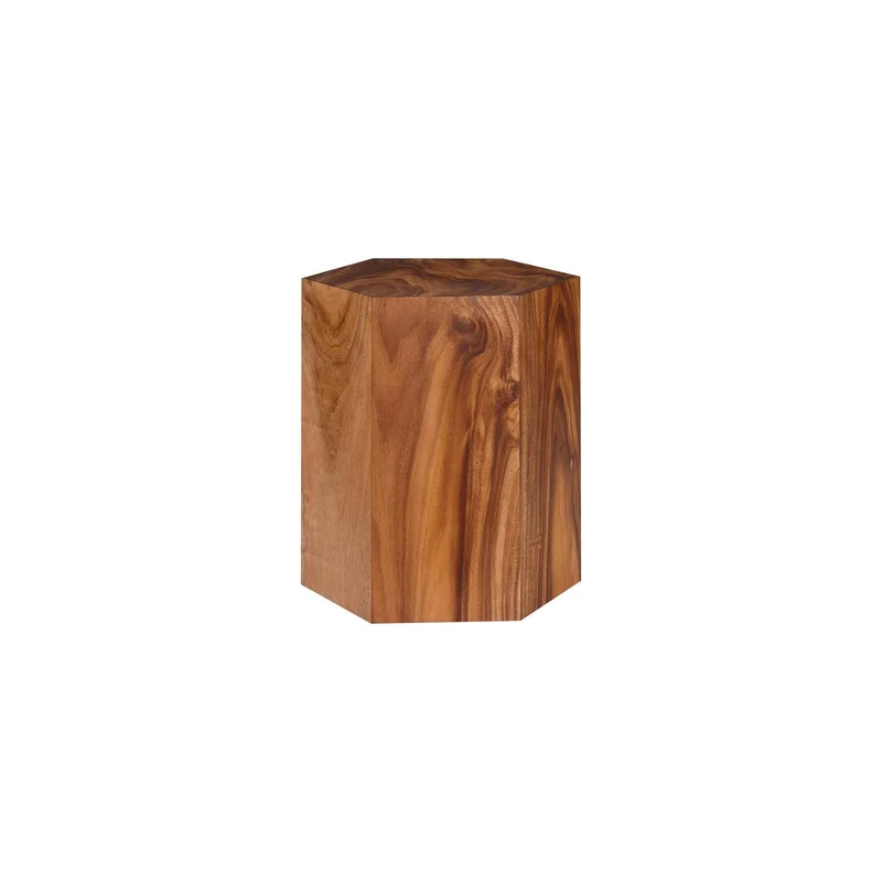 Honeycomb Side Table Chamcha Wood LG