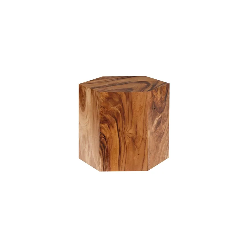 Honeycomb Side Table Chamcha Wood SM