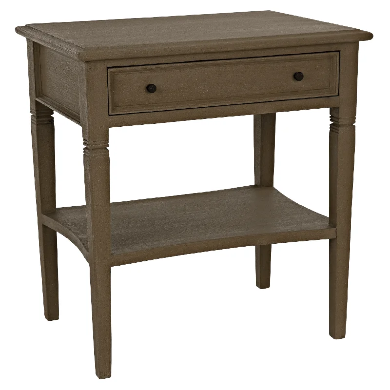 Oxford 1-Drawer Side Table Weathered
