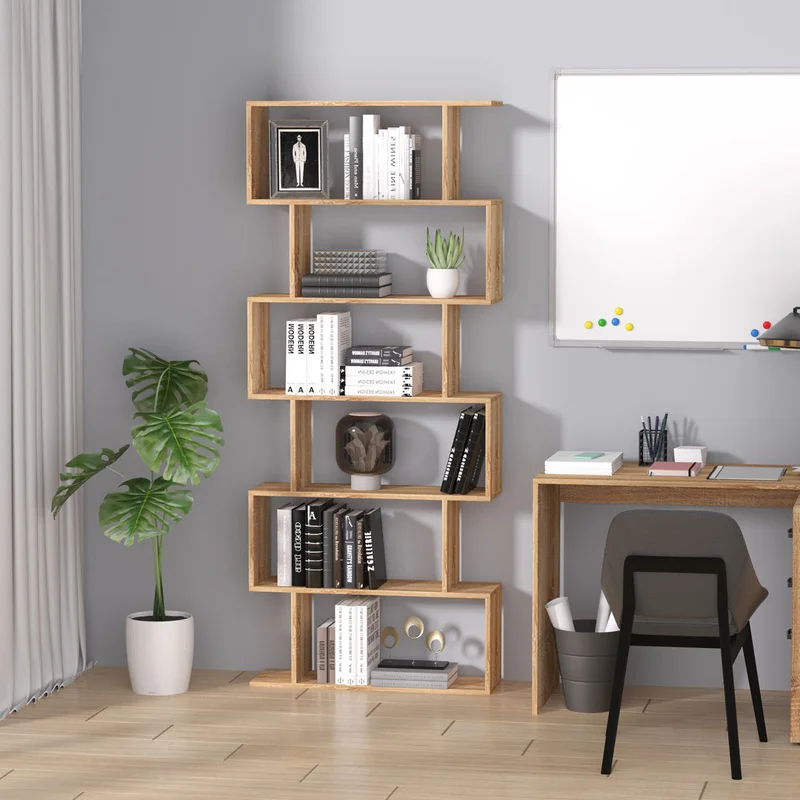 Susann 75.5" H x 31.5" W Geometric Bookcase Wrought Studio