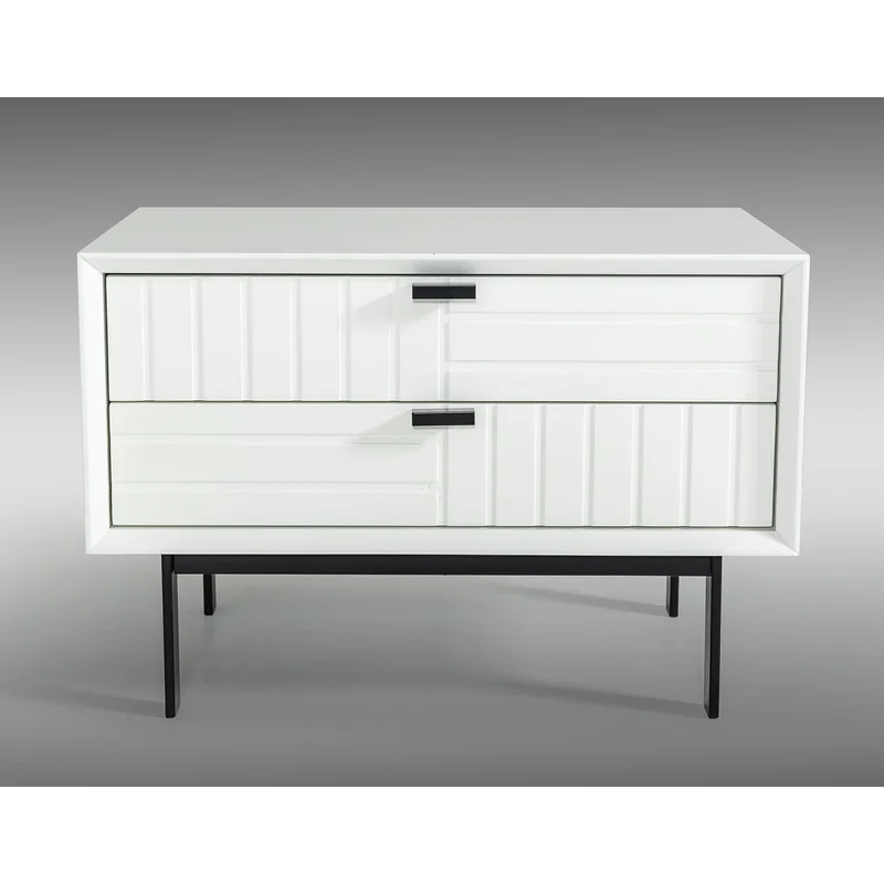 Vig Furniture Nova Domus Valencia Contemporary White Nightstand