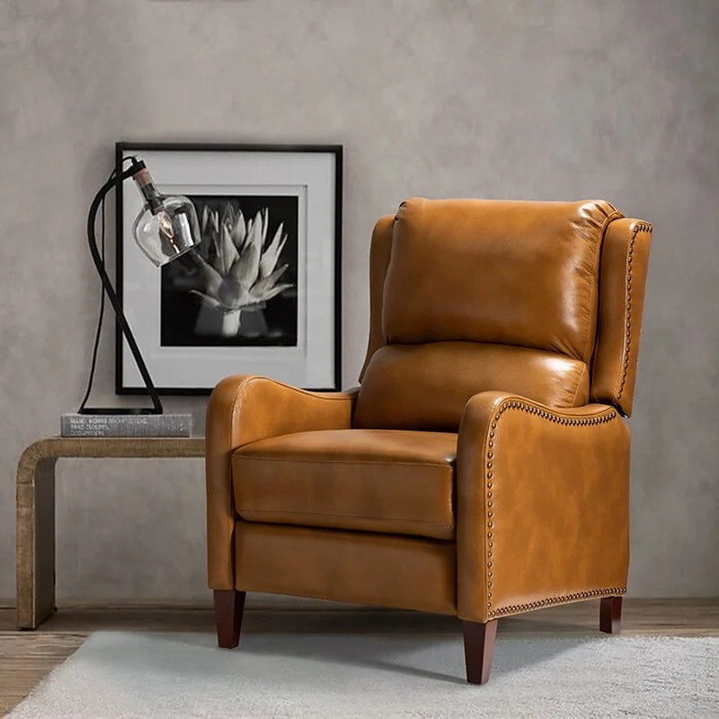 Westmere 28.75" Wide Genuine Leather Manual Club Recliner