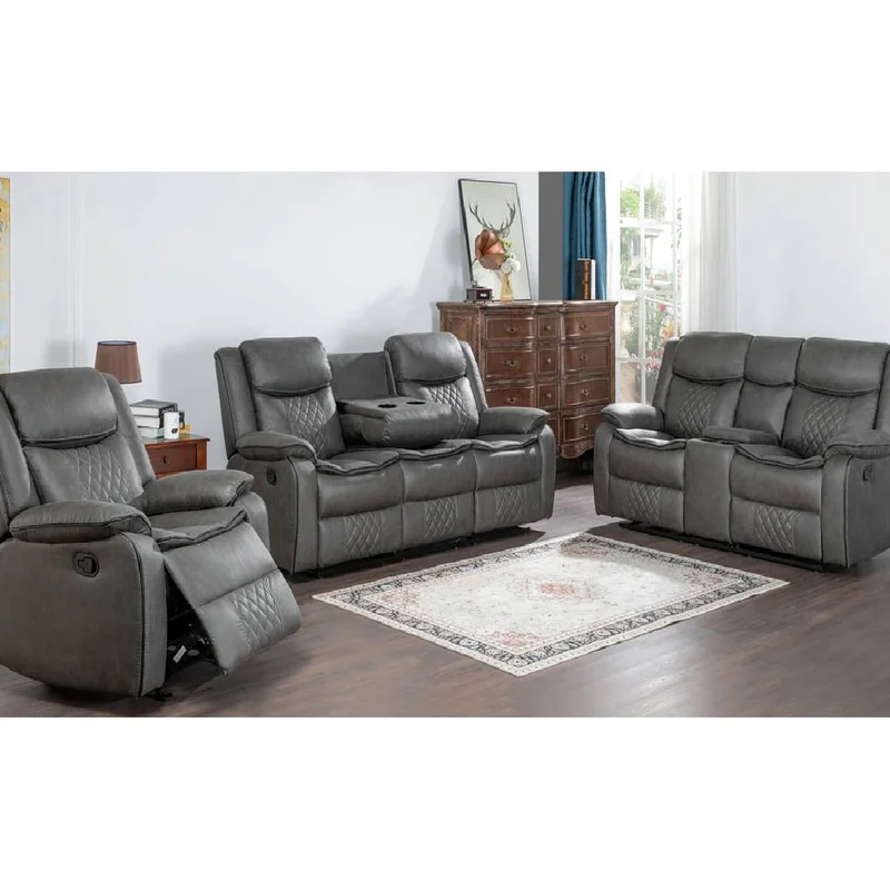 Weston Grey - 3PC Reclining Living Room Set **NEW ARRIVAL**