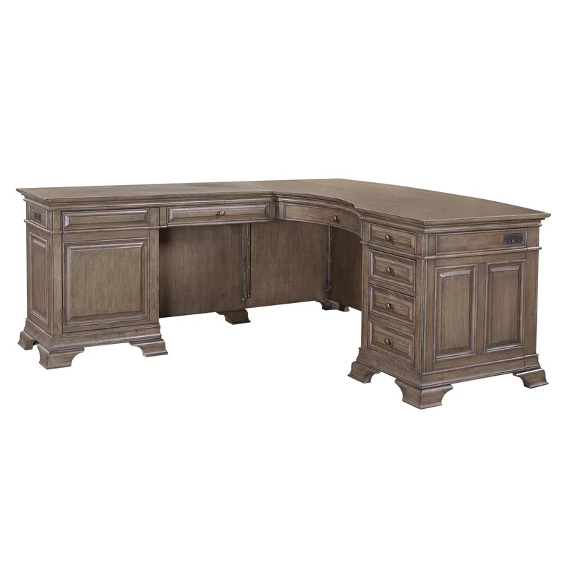 Aspenhome Arcadia 66" Desk and Return in Truffle