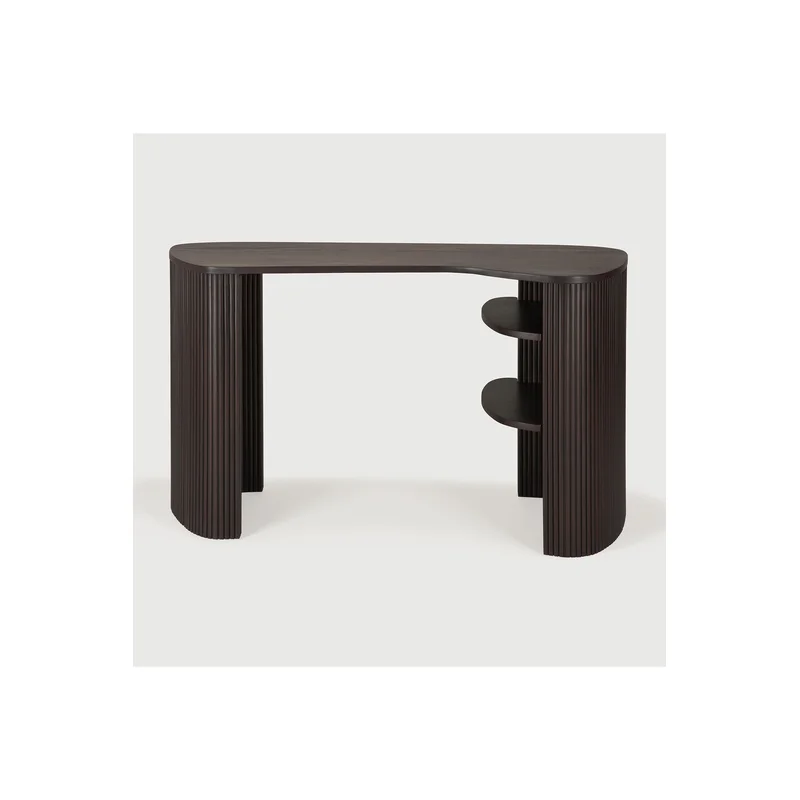 Dark Brown Mahogany Desk | Ethnicraft Roller Max