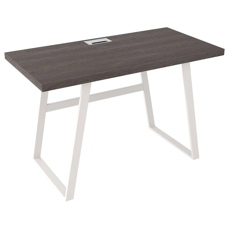 Dorrinson - White / Black / Gray - Home Office Desk