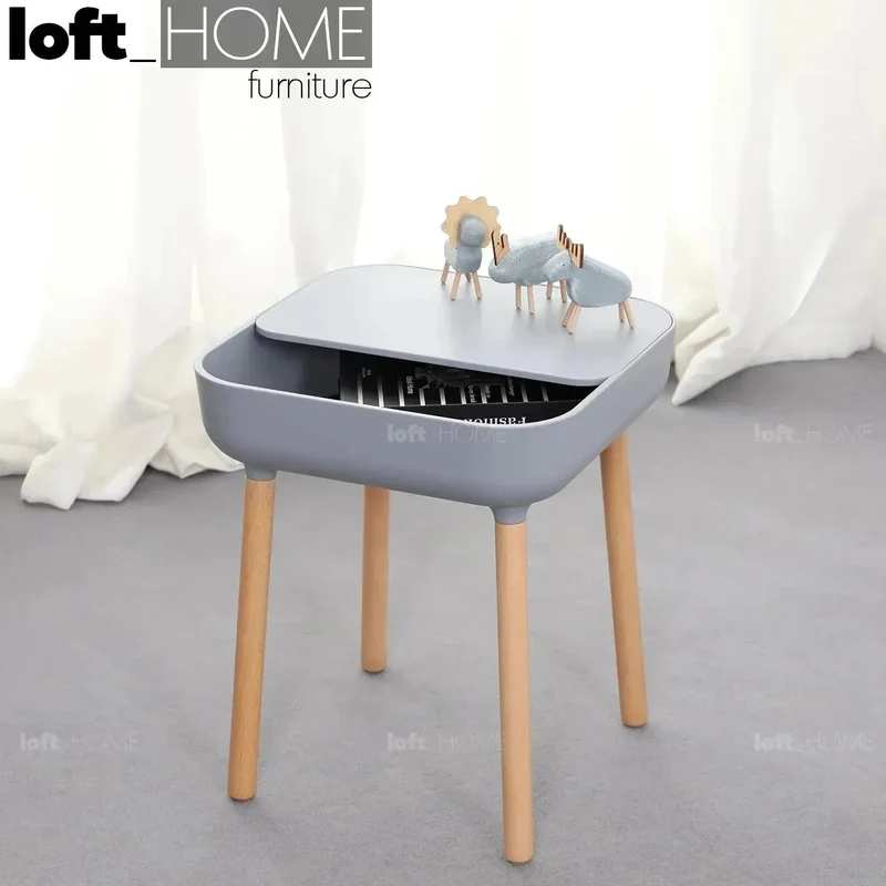 [Clearance] Contemporary Plastic Side Table UNA