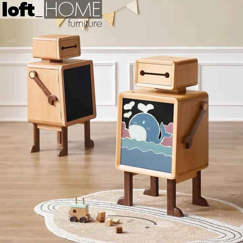 [Clearance] Scandinavian Wood Kids Side Table ROBO