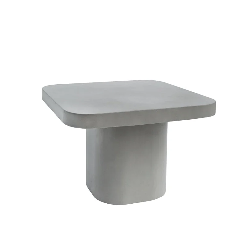 Vig Furniture Modrest Flores Modern Grey Concrete End Table