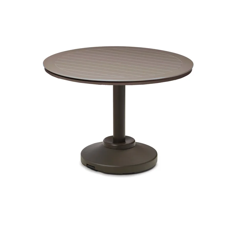54" Round MGP Table Top w/ 120LB Pedestal Base - Dining Height