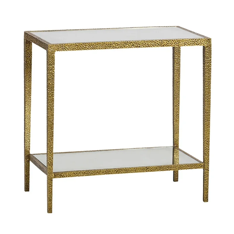 Avenue Rectangle Side Table - Burnished | Oliver Home - 1278-42