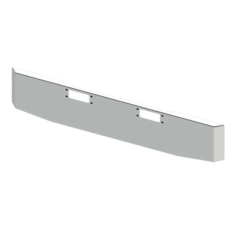 22" Tapered Mitered End with Tow Holes Chrome Plated Bumper for Peterbilt 359