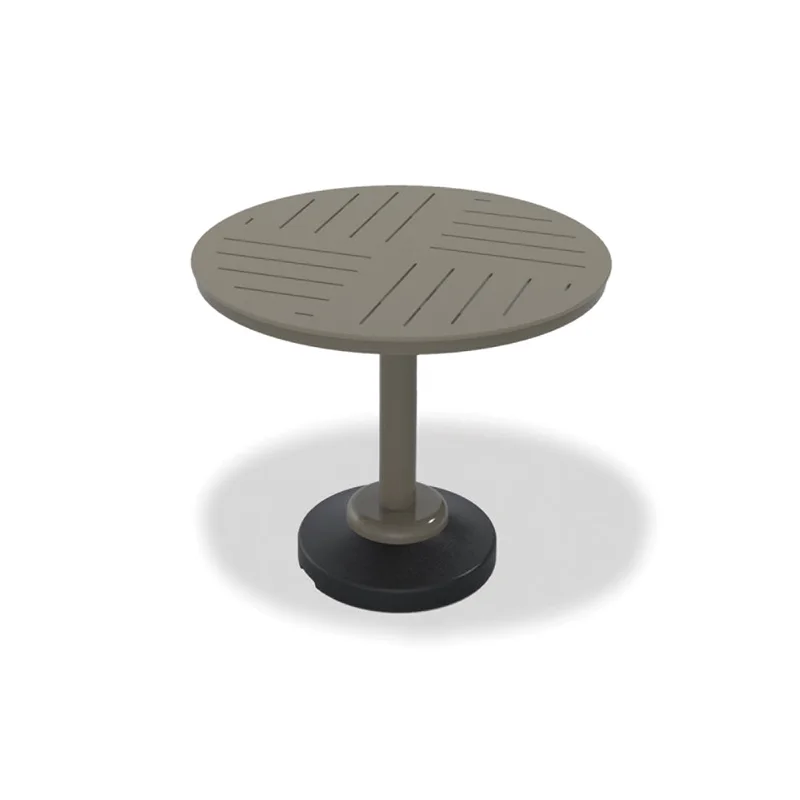 42" Round MGP Table Top w/ 80lb Pedestal Base - Balcony Height