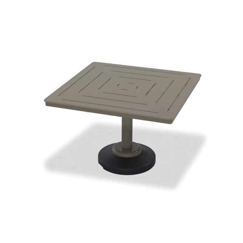 42" Square MGP Table Top w/ 80lb Pedestal Base - Dining Height