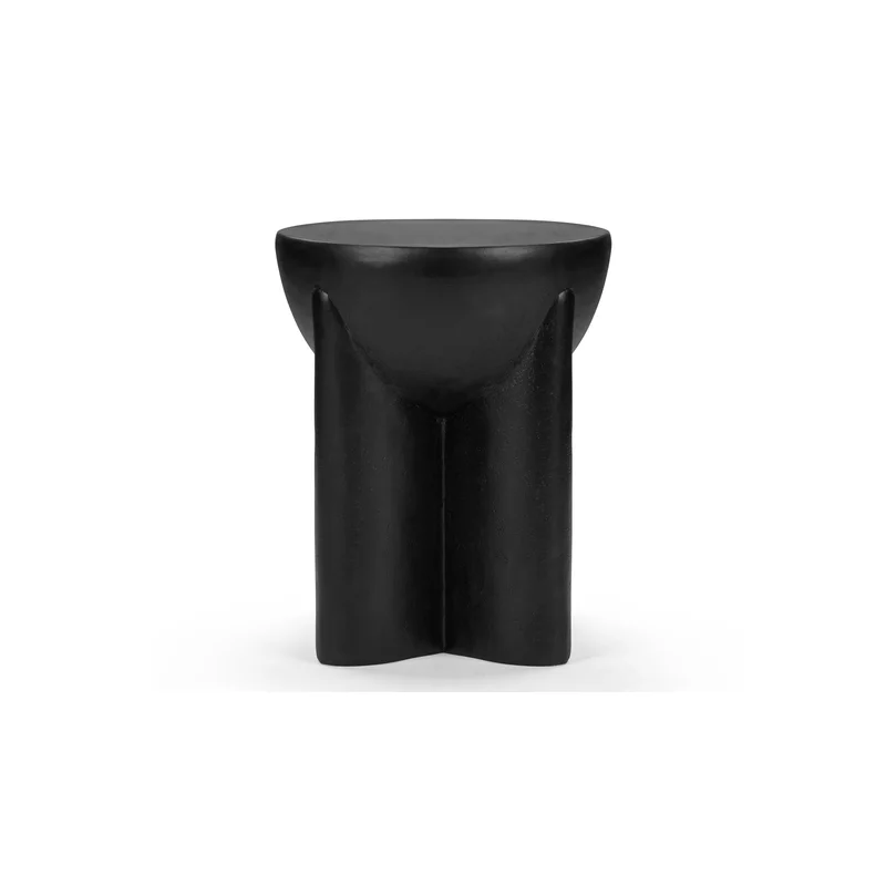 Alto - Alto Indoor/Outdoor Side Table Black Lightweight Concrete
