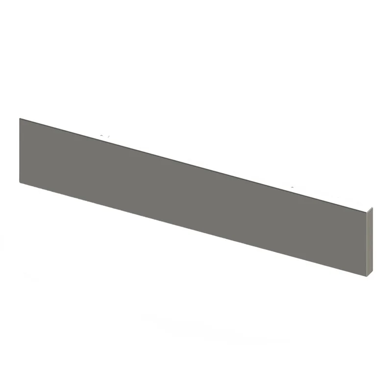 18" Chrome Plated Boxed End Bumper with Blind Mount for Peterbilt Kenworth Freightliner