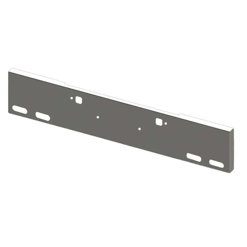 18" Boxed End Chrome Plated with Tow 4 Oval Light Cutouts Bumper for Peterbilt 365 367 388 389 567 and Kenworth W990
