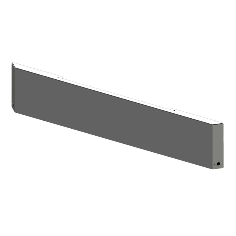 18" Freightliner Classic 2004 - 2007 Mitered End Chrome Blind Mount Bumper with Watermelon Side Cutouts