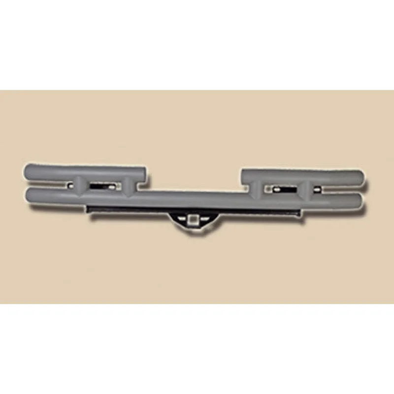 Tube Rear Bumper w/ Hitch 3 Inch Titanium by Rugged Ridge ('87-'06 Jeep Wrangler YJ TJ)